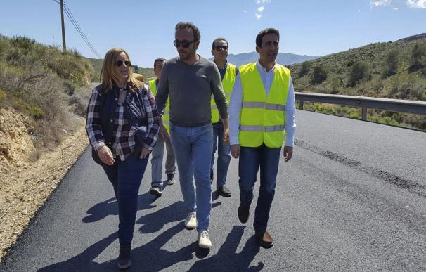 Diputación rehabilita el firme en la AL-6109, la carretera que une Los Gallardos, Bédar y Lubrín