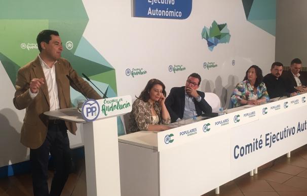 Moreno (PP-A) cree que Díaz no quiere un debate sobre la situación de Andalucía porque "la aleja del sillón de Ferraz"