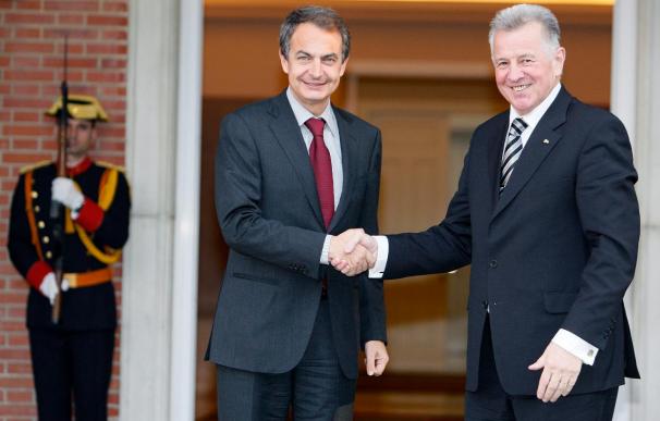 Zapatero analiza con el presidente húngaro la agenda del semestre de la UE