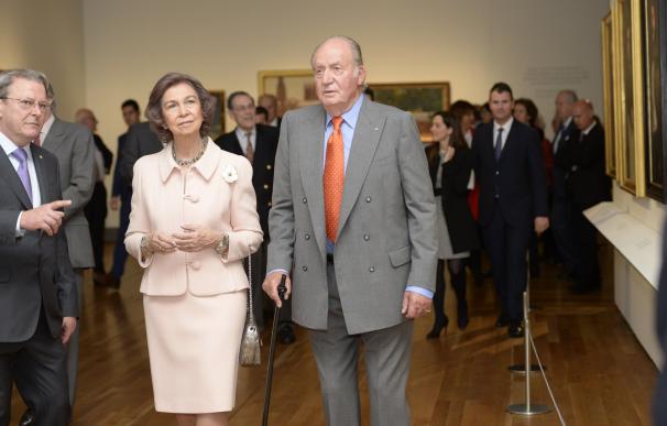 El Rey Don Juan Carlos y Doña Sofía inauguran juntos la exposición de Tesoros del Hispanic Society