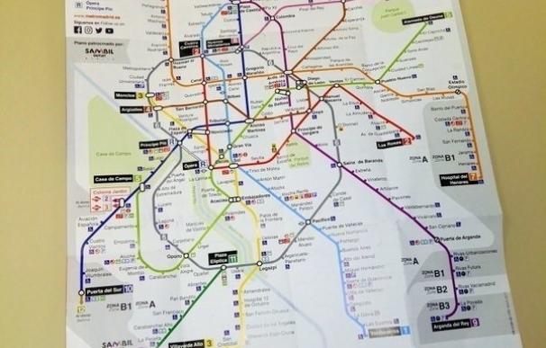 Metro lanza un nuevo plano ampliado y con textos más grandes para facilitar su lectura