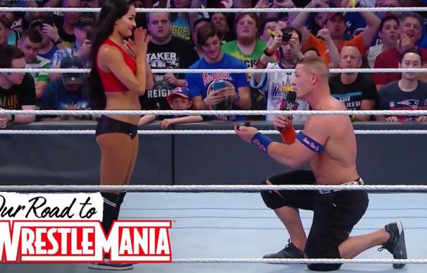John Cena pide matrimonio a Nikki Bella en Westrlemania 33
