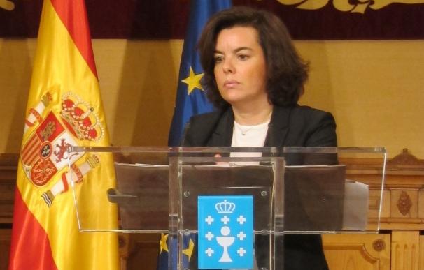 Sáenz de Santamaría: "Es impensable, porque no se va a producir, una Cataluña fuera de España"