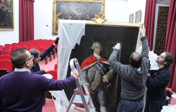 La US culmina la restauración de un lienzo de Carlos III