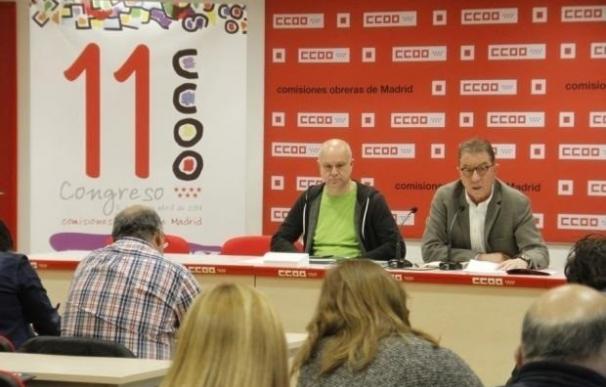CCOO creará una nueva comarca en Madrid capital y lanzará una "potente" campaña para la recuperación de empleo público