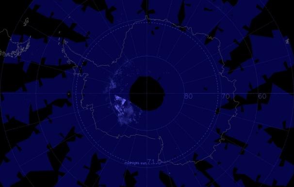 Las nubes noctilucentes de hielo reaparecen en la Antártida