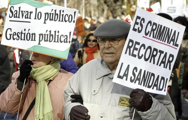 Miles de personas claman de nuevo en Madrid por la sanidad pública