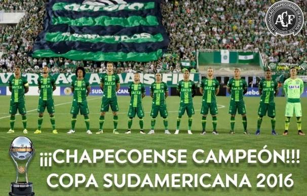 La Conmebol declara al Chapecoense campeón de la Copa Sudamericana