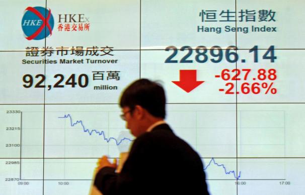 Hong Kong abre la primera sesión del año con ganancias del 0,43 por ciento