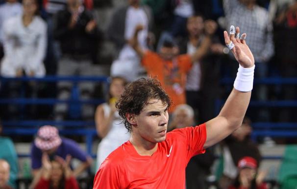 Nadal se apunta su primera victoria en Doha al ganar en dobles con Marc López