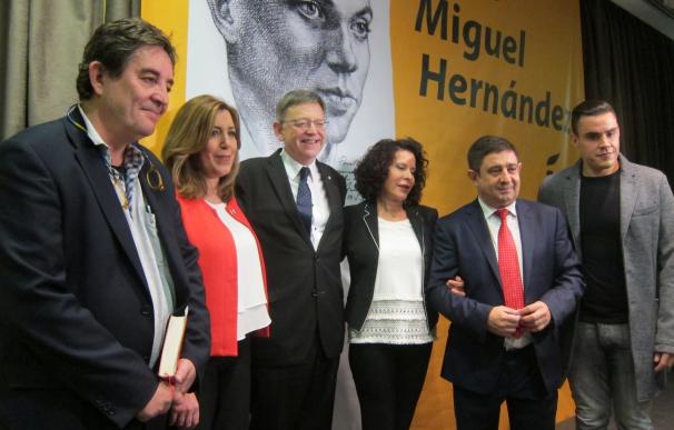 Díaz reivindica para la actualidad la valentía de Miguel Hernández: "Hoy hace más falta que nunca"