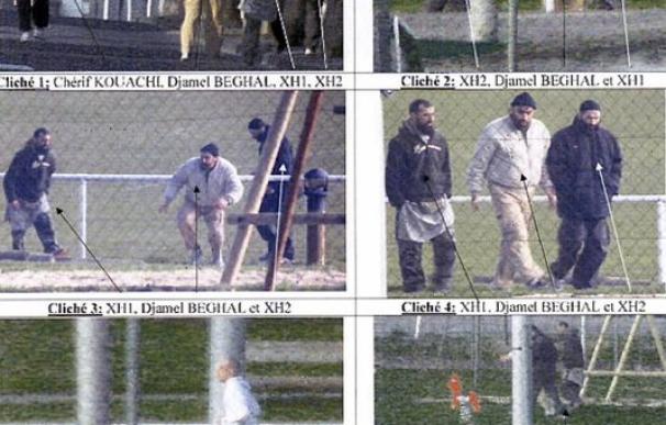 Imágenes de videovigilancia policial de Cherif Kouachi y Djamel Beghal en la prisión de Fleury-Mérogis