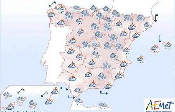 Se esperan lluvias persistentes en Canarias y nevadas en el centro y norte