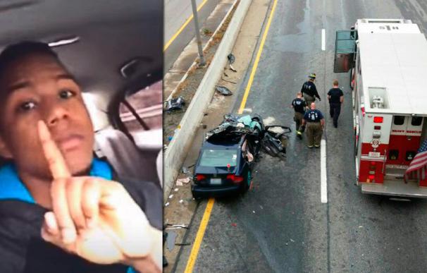 Tiene un accidente de coche en Rhode Island mientras retransmite en Facebook Live