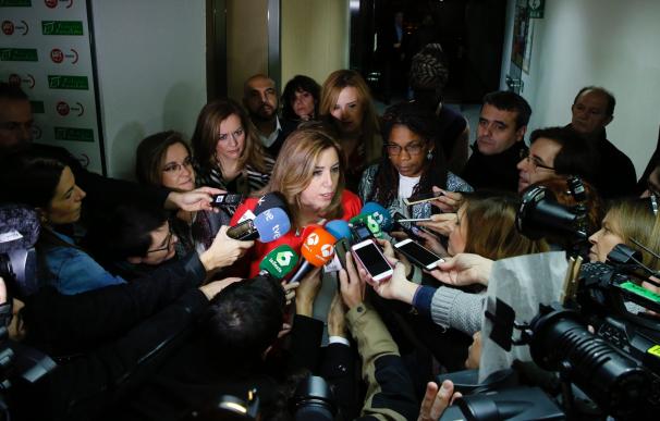 Susana Díaz tiene "confianza total" en la comisión negociadora PSOE-PSC y apoyará lo que decida