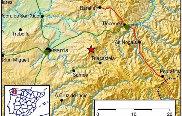 Triacastela (Lugo) registra un terremoto de 3,5 grados