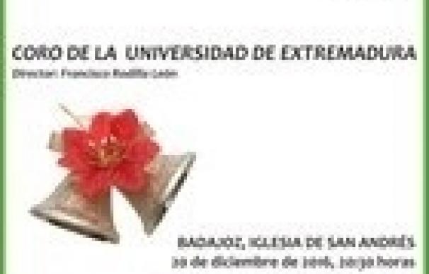 El Coro de la Universidad de Extremadura ofrece esta semana dos Conciertos de Navidad en Badajoz y Cáceres