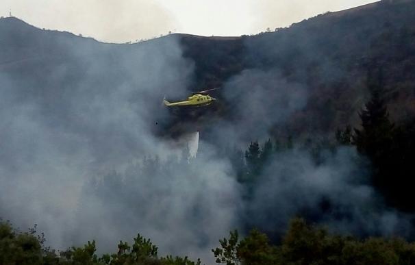 Cuatro incendios forestales permanecen activos en Cantabria, de los 17 registrados