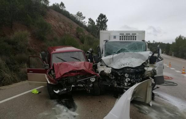 Un fallecido en Boniches (Cuenca) tras colisionar su camión frigorífico contra un todoterreno