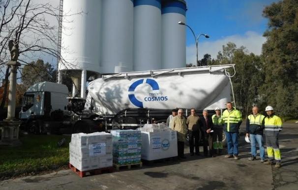 Cementos Cosmos y sus empleados donan casi 1.400 kilos de comida al Banco de Alimentos