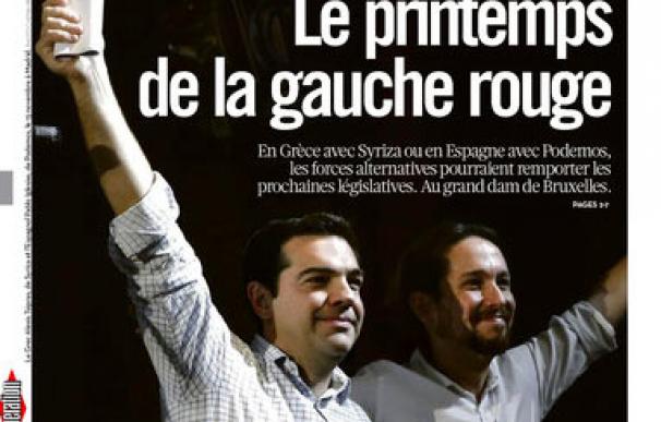 'Libération' dedica siete páginas a 'la primavera de la izquierda roja' de 'Podemos' y Syriza