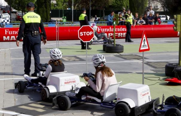 Más de mil niños participarán en la caravana de educación vial instalada en el parque de Colón de Majadahonda (Madrid)