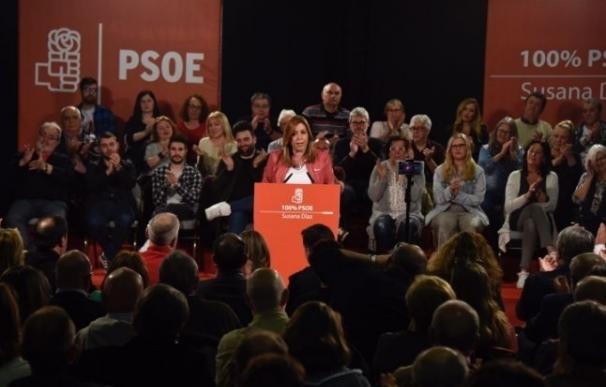 Susana Díaz se dejará la "piel" para que el PSOE, cuanto antes, "deje de lamentarse" y se levante