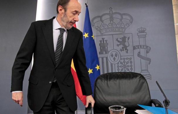 Rubalcaba dice que la primera reunión entre Zapatero y Mas "será cuando sea"