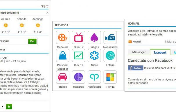 MSN.es ultima un rediseño que integra las redes sociales en su portada