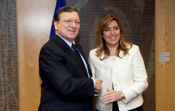 Díaz traslada a Barroso que el Gobierno pretende retener el 50% de fondos para empleo juvenil sin tener competencias