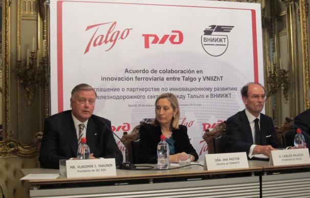 Ana Pastor anuncia el interés de España por pujar por el AVE Moscú-San Petersburgo