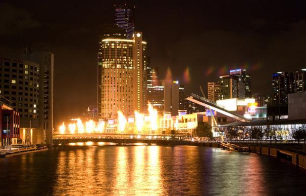 El Crown Casino junto al río Yarra en Melbourne