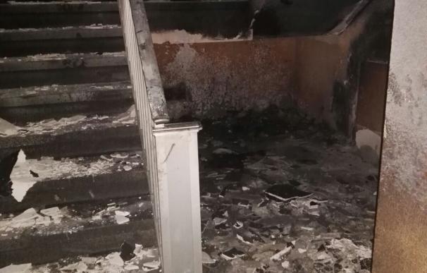 Extinguen un incendio en un edificio en Santa Lucía (Gran Canaria)