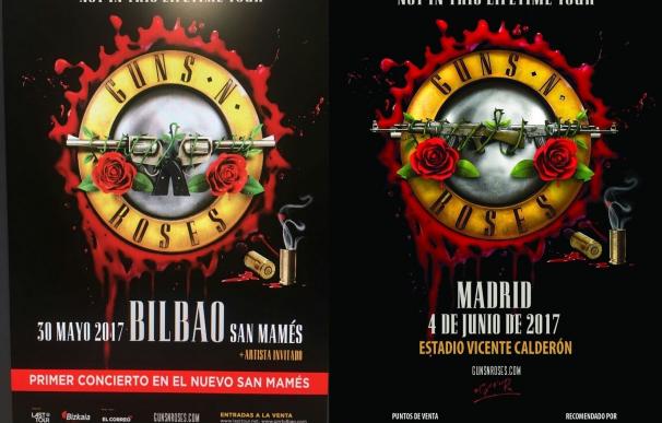 Agotadas las entradas de pista para el concierto de Guns n' Roses en Bilbao, aunque quedan disponibles de grada