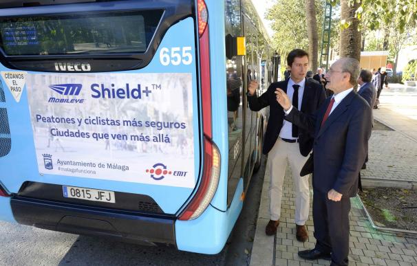 Málaga, primera ciudad española en incorporar a los autobuses urbanos tecnología en prevención de accidentes