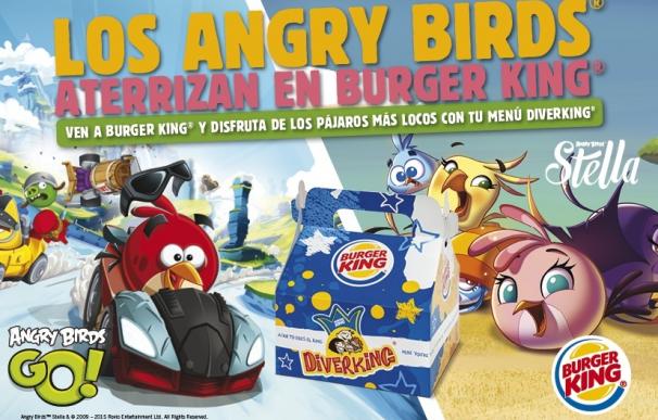 Angry Birds Go! y Angry Birds Stella aterrizan en Burger King