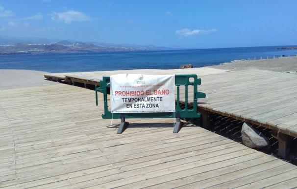 La Playa de El Confital de Las Palmas de Gran Canaria continuará cerrada al baño durante el fin de semana