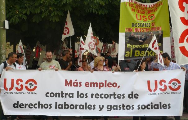 USO traslada su manifestación central a Oviedo y centra sus demandas en empleo y salarios "dignos"