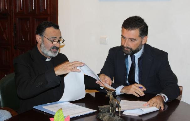 Moguer y el Obispado acuerdan la cuarta fase de la restauración de la parroquia por valor de 140.000 euros