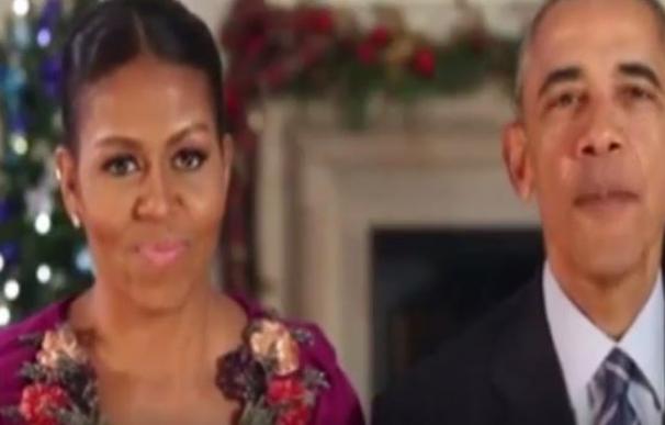 Obama y Michelle envían su último mensaje de Navidad desde la Casa Blanca