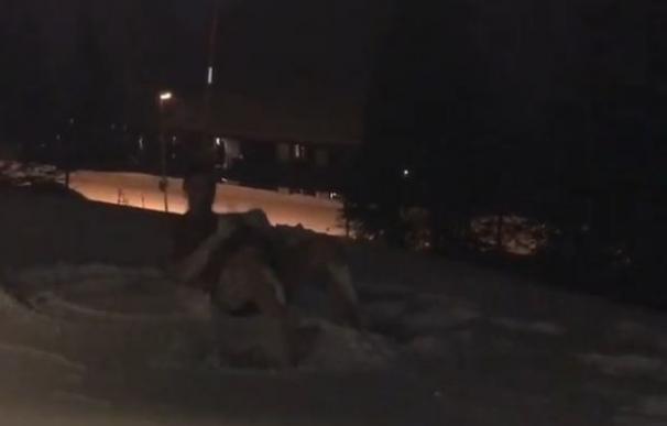 Ibrahimovic felicita la Navidad haciendo flexiones sin ropa sobre la nieve
