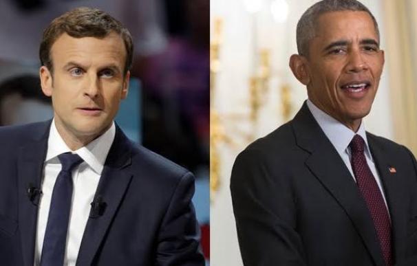 Macron y Obama hablan por teléfono de las elecciones en Francia