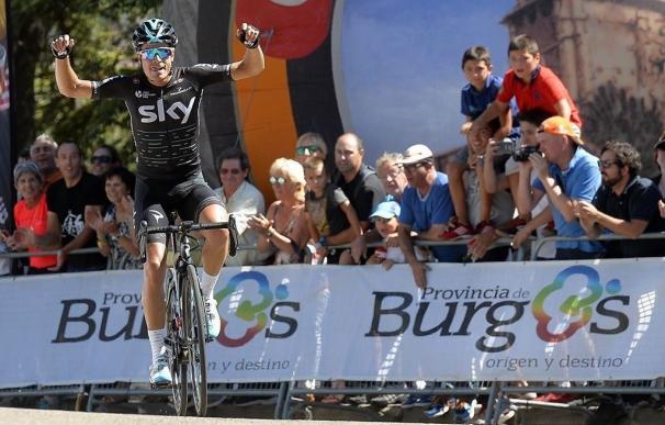Mikel Landa, primer líder de la Vuelta a Burgos tras imponerse en El Castillo