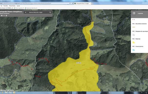 Una aplicación web ofrece información detallada y mapas de los cotos de caza de Navarra
