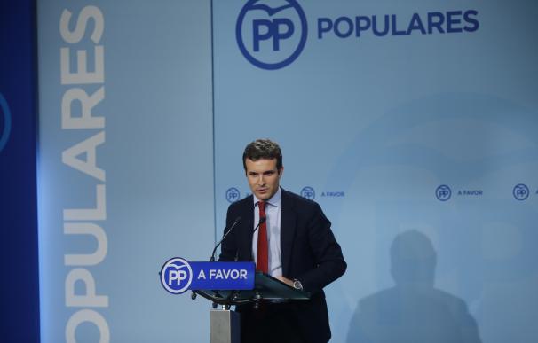 Casado lamenta "muchísimo" la renuncia de Aznar y dice que seguirá siendo un "referente" para el PP