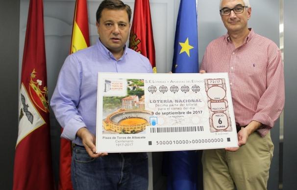 La imagen de la Plaza de Toros de Albacete aparecerá en 10 millones de décimos de Lotería Nacional del 9 de septiembre