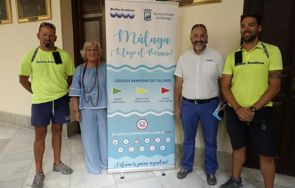 El Ayuntamiento de Málaga realiza una campaña informativa sobre precauciones que se deben tener en las playas