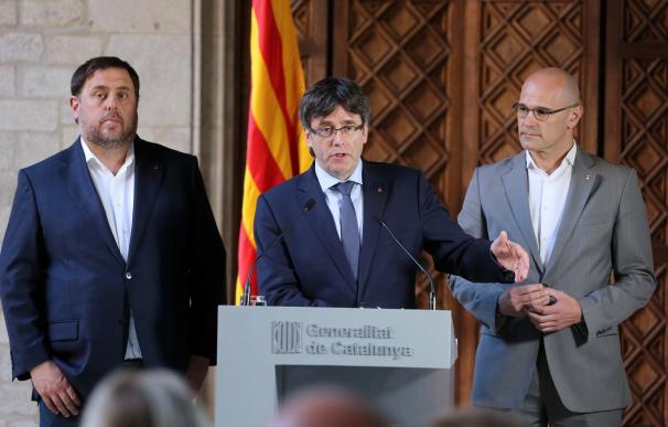 Puigdemont, Junqueras y Romeva darán una conferencia el 22 en la Caja de Música de Madrid