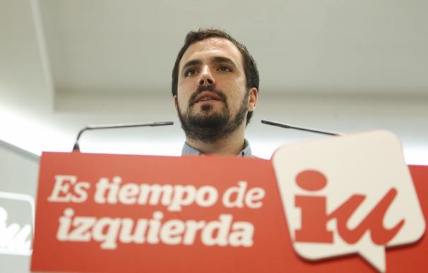 El candidato de IU y Unidad Popular a la presidencia del Gobierno, Alberto Garzón.