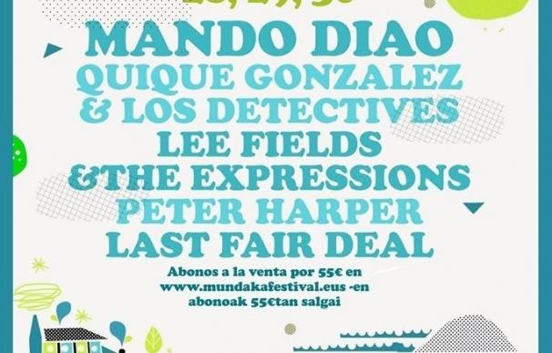 Mando Diao, Quique González y Lee Fields & The Expressions, primeras confirmaciones de Mundaka Festival